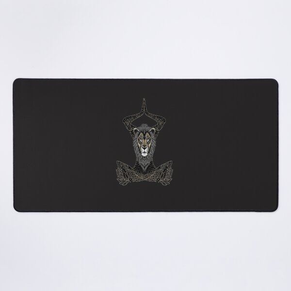 Item preview, The Zen Lifter Meditating Lion Yoga Balance Mindful Aesthetic Design designed and sold by Bennie Singh.