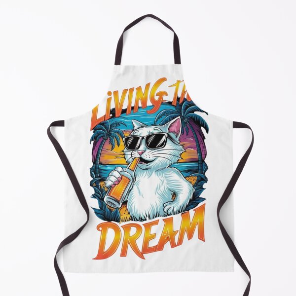 Item preview, Living the Dream Cat – Cute & Funny Cat Lover Design designed and sold by Cool Tee World .