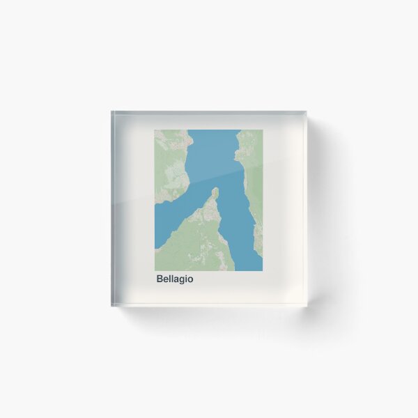 Item preview, Bellagio Minimalistic Map Art designed and sold by MapsNerd.