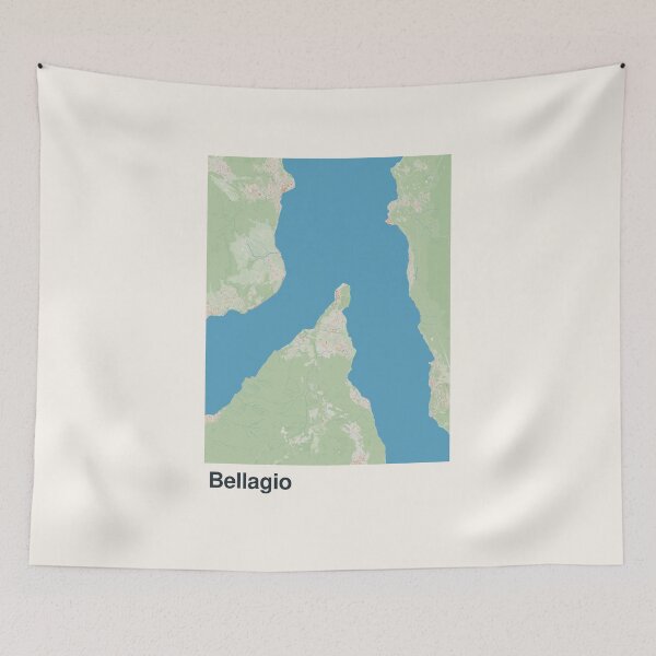 Item preview, Bellagio Minimalistic Map Art designed and sold by MapsNerd.