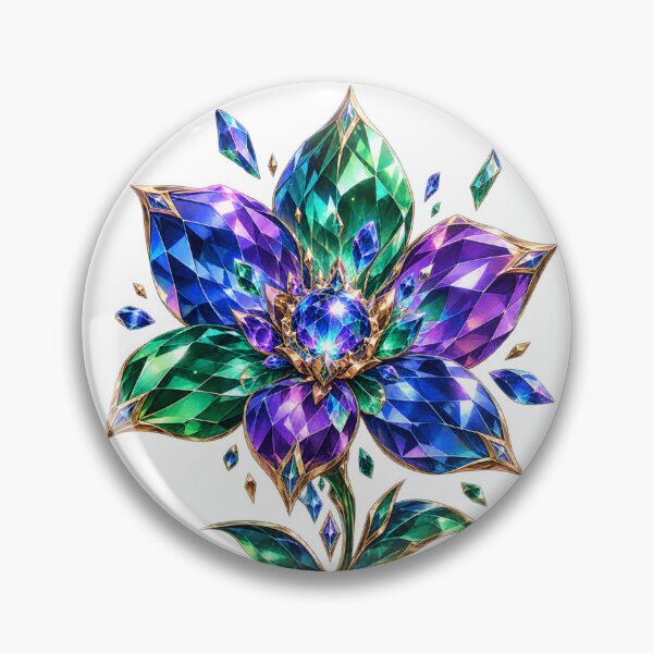 Item preview, Multicolored Crystal Flower designed and sold by Otakunited.