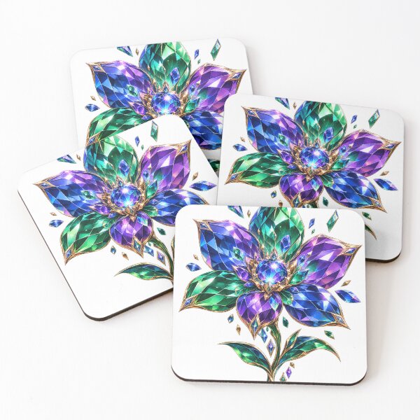 Item preview, Multicolored Crystal Flower designed and sold by Otakunited.