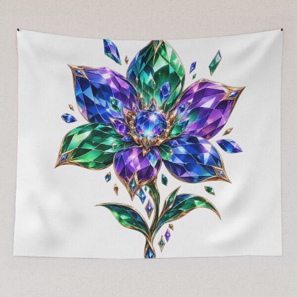 Item preview, Multicolored Crystal Flower designed and sold by Otakunited.