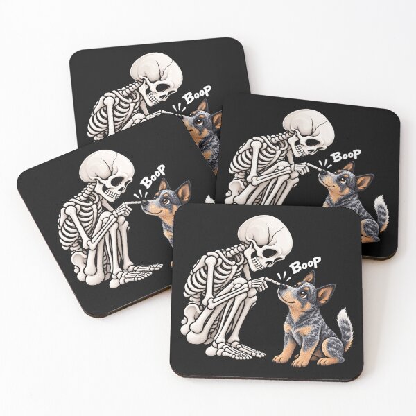 Item preview, Funny Skeleton Australian Cattle Dog Boop Halloween Design Mom Dad designed and sold by rafaeltto.