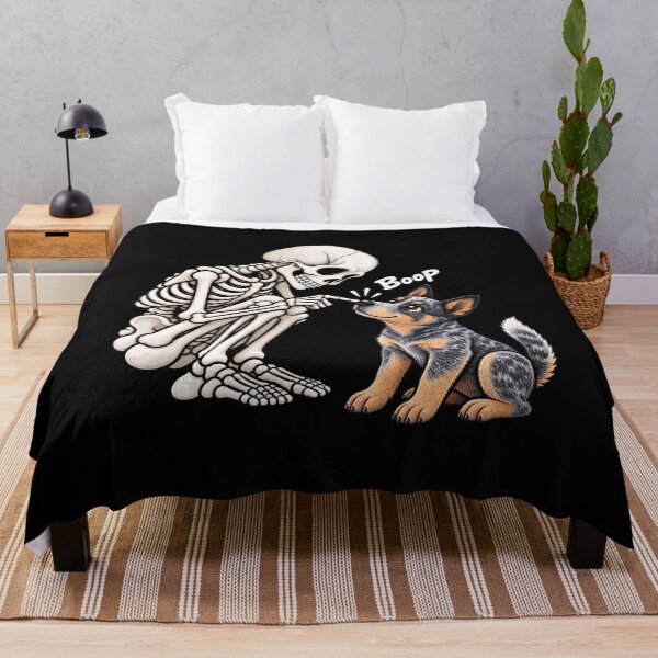 Item preview, Funny Skeleton Australian Cattle Dog Boop Halloween Design Mom Dad designed and sold by rafaeltto.