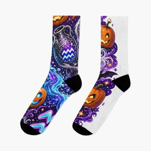 Item preview, Aquarius Halloween Witch Mystical Art designed and sold by Zodiac Celestial Art.