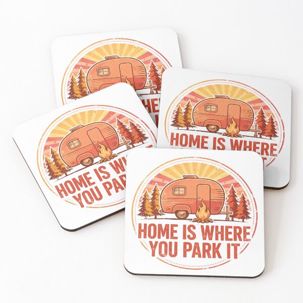 Item preview, Home Is Where You Park It — Vintage Camper designed and sold by Dudas Garage & Outdoors.