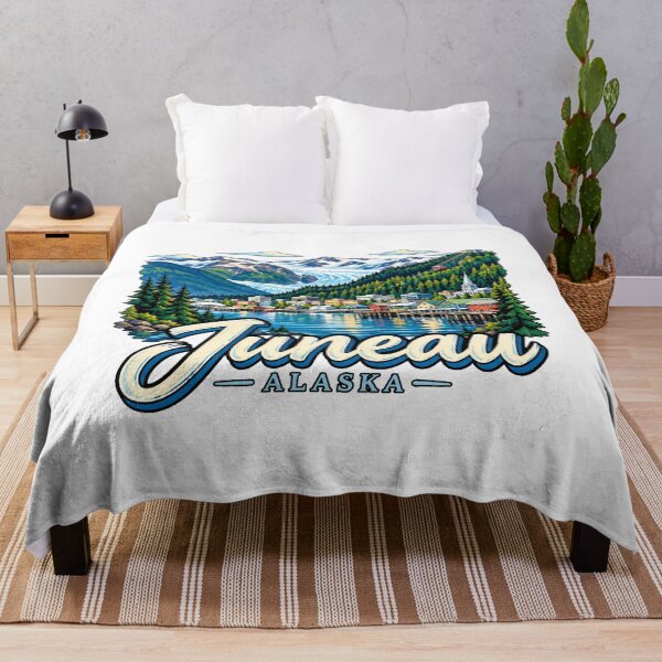 Item preview, Hand Drawn Juneau Alaska Travel Souvenir Landmark Gift designed and sold by MichaeIRellov.