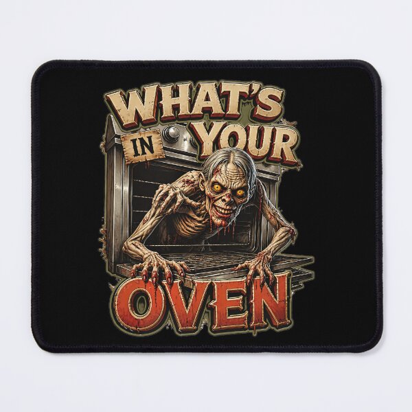 Item preview, What's In Your Oven Funny Halloween Zombie Design designed and sold by Wilcox PhotoArt.