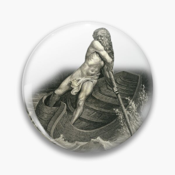 Item preview, The Infernal Boatman – Gustave Doré Engraving designed and sold by Fallen Fenris.
