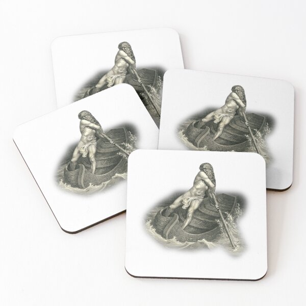 Item preview, The Infernal Boatman – Gustave Doré Engraving designed and sold by Fallen Fenris.