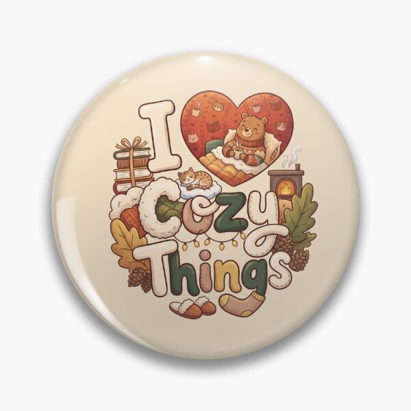 Item preview, I Love Cozy Things Autumn Bear designed and sold by Itsheartshop.