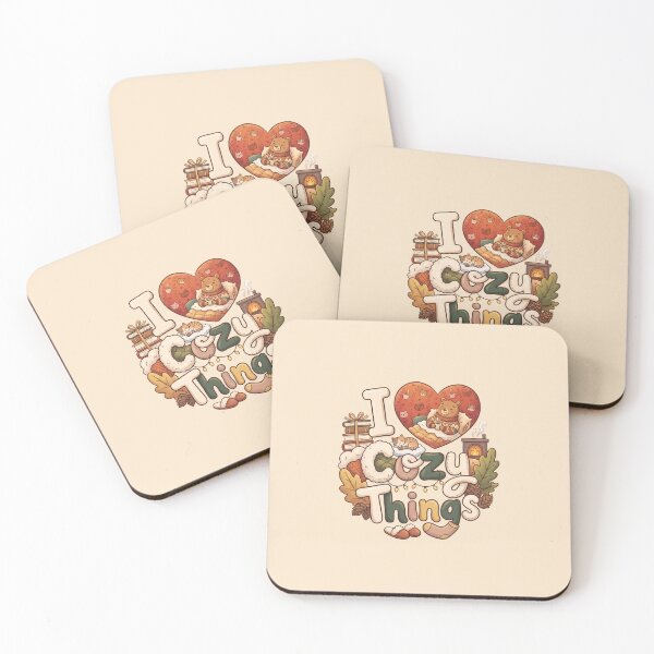 Item preview, I Love Cozy Things Autumn Bear designed and sold by Itsheartshop.