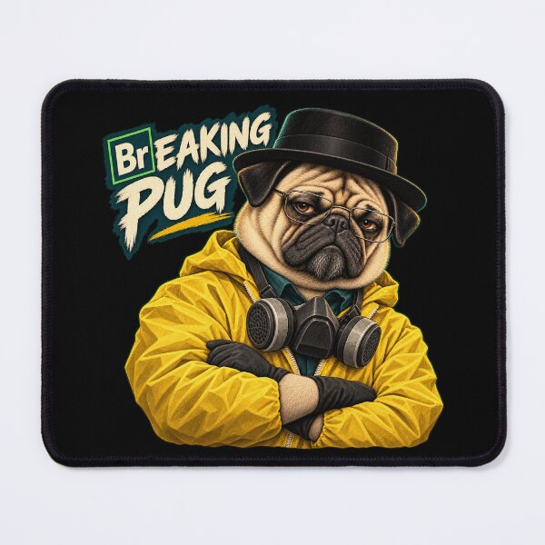 Item preview, Breaking Pug Funny Science Dog designed and sold by ArtikaCreative.