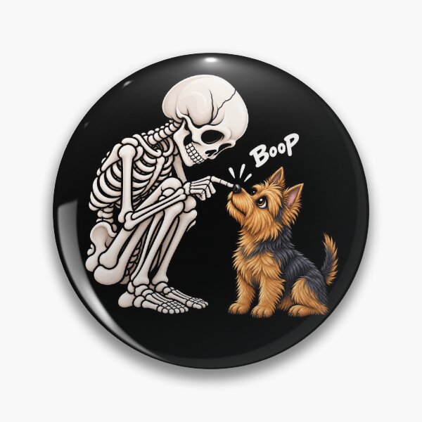 Item preview, Funny Skeleton Australian Terrier Dog Boop Halloween Design Mom Dad designed and sold by rafaeltto.