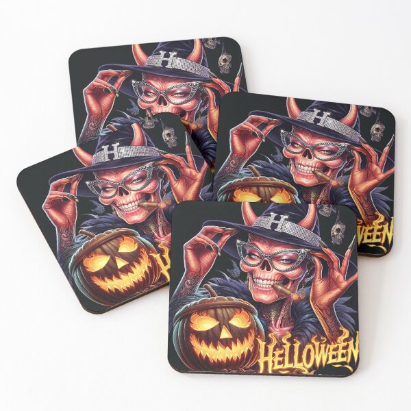 Item preview, Halloween She Devil Cigar Witch Pumpkin designed and sold by Voodoo Store Paranormal Collections.