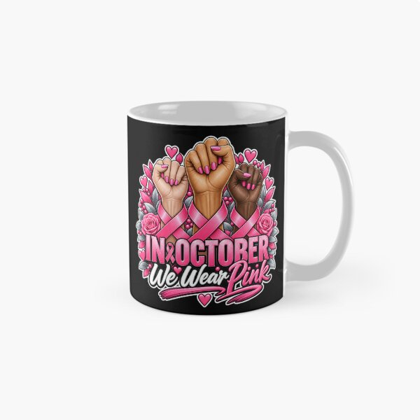 Item preview, In October We Wear Pink Raised Fists designed and sold by Lombardino.