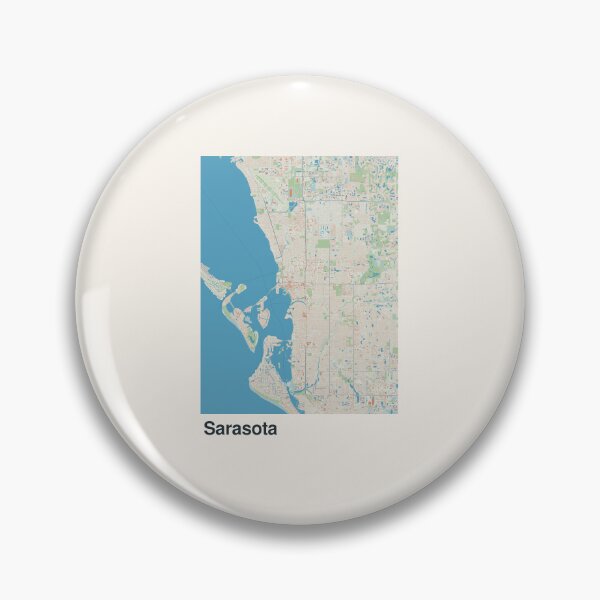 Item preview, Sarasota Minimalistic Map Art designed and sold by MapsNerd.
