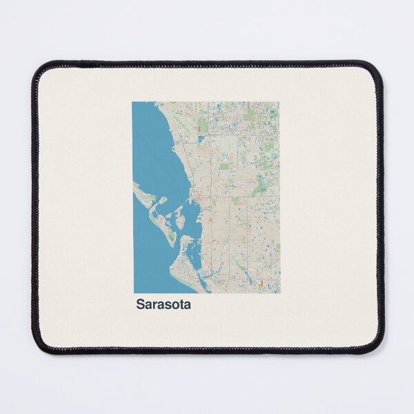 Item preview, Sarasota Minimalistic Map Art designed and sold by MapsNerd.