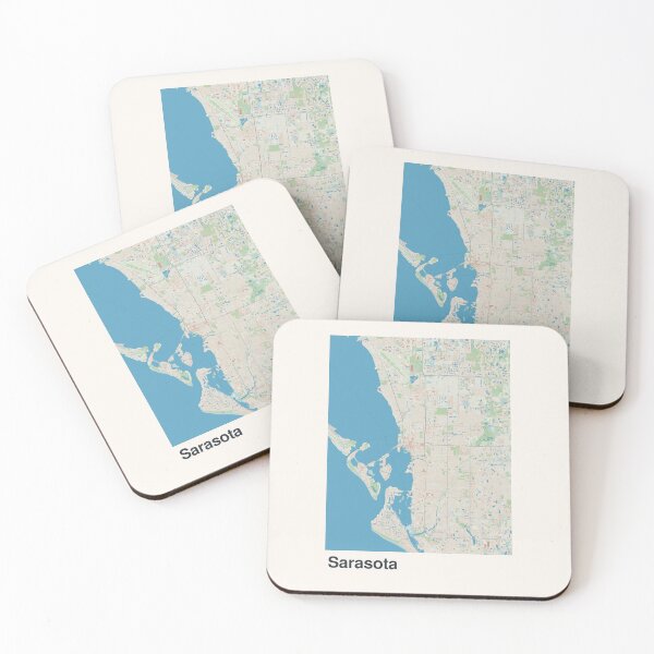 Item preview, Sarasota Minimalistic Map Art designed and sold by MapsNerd.