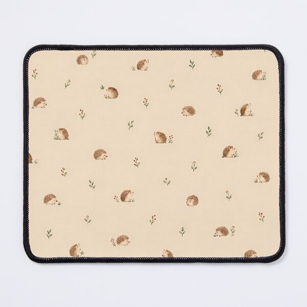 Item preview, Cottagecore Hedgehog Watercolour Pattern Cream Botanical designed and sold by Jozefin's Studio.