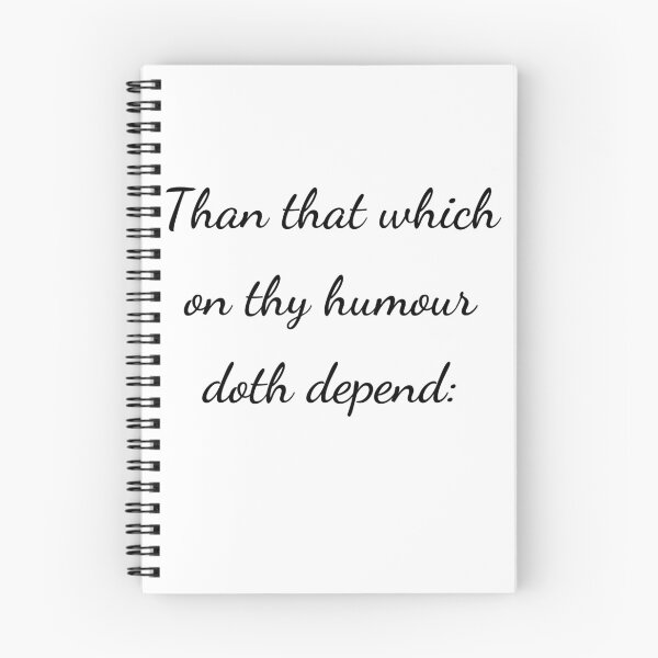 Item preview, “Than that which on thy humour doth depend:” - handwriting black designed and sold by ariksworld.