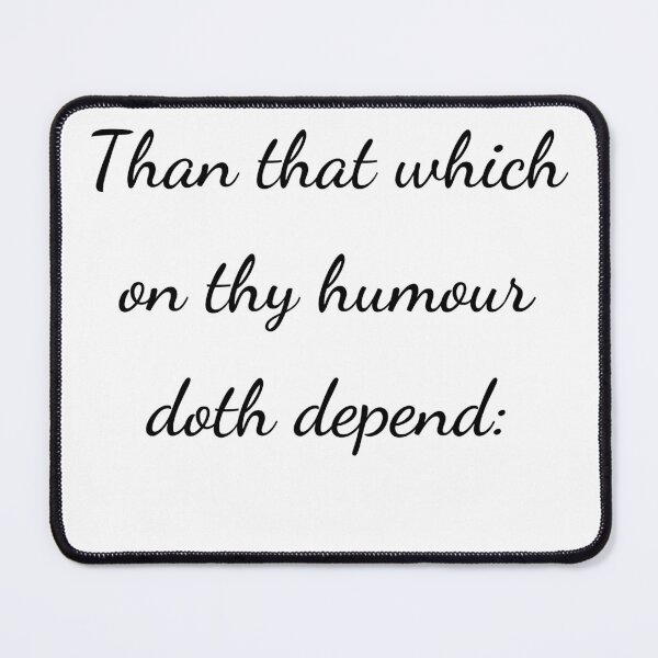 Item preview, “Than that which on thy humour doth depend:” - handwriting black designed and sold by ariksworld.