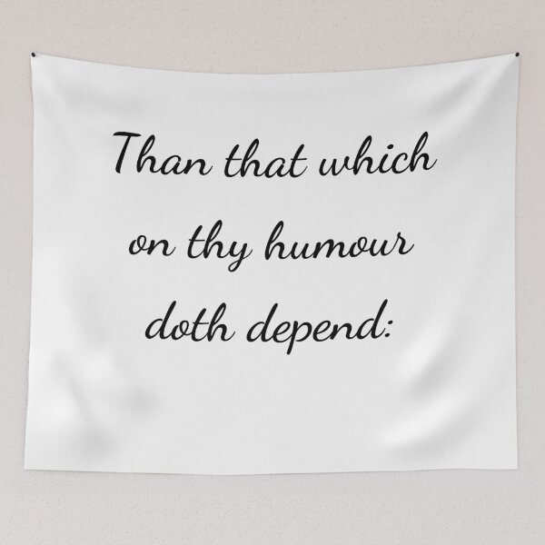 Item preview, “Than that which on thy humour doth depend:” - handwriting black designed and sold by ariksworld.