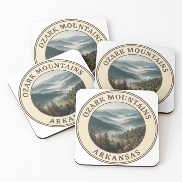 Item preview, Ozark Mountains Arkansas Vintage Mountain Nature Badge designed and sold by CKaracaCrafted.