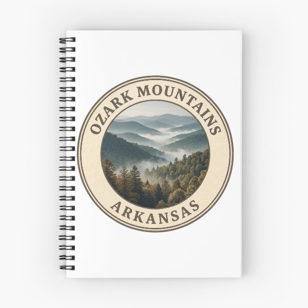 Item preview, Ozark Mountains Arkansas Vintage Mountain Nature Badge designed and sold by CKaracaCrafted.