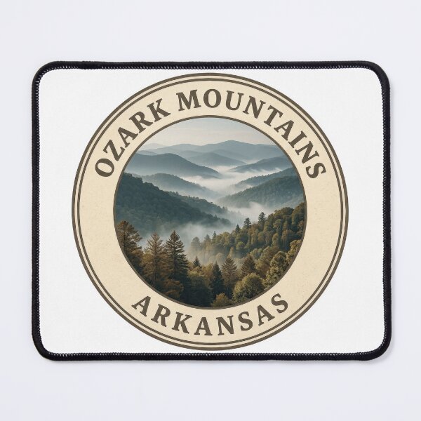 Item preview, Ozark Mountains Arkansas Vintage Mountain Nature Badge designed and sold by CKaracaCrafted.