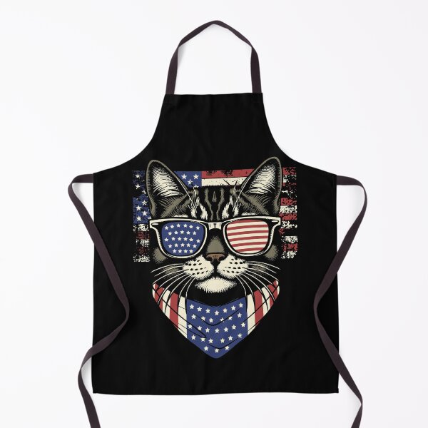 Item preview, Patriotic Cat in American Flag Shades designed and sold by Pawz&Purrz.