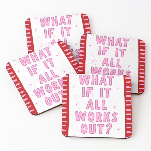 Item preview, What If It All Works Out? Optimist Motivation Manifestation Quote designed and sold by NeedForParks.