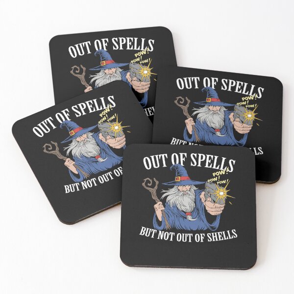 Item preview, Out of Spells Wizard Shell Pun Fantasy Magic designed and sold by thefirstbroo.