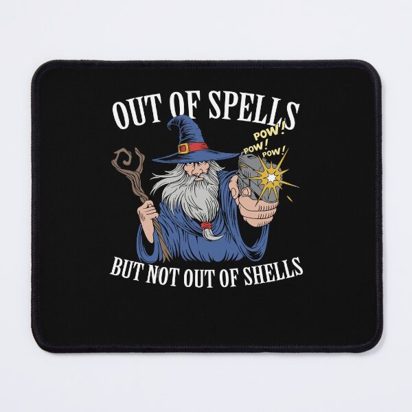 Item preview, Out of Spells Wizard Shell Pun Fantasy Magic designed and sold by thefirstbroo.
