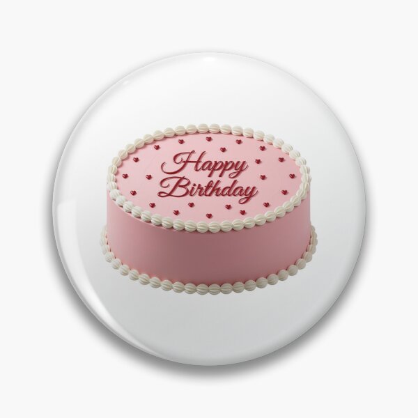 Item preview, Sweet Pink Round Birthday Cake designed and sold by deisgnsbyshane.