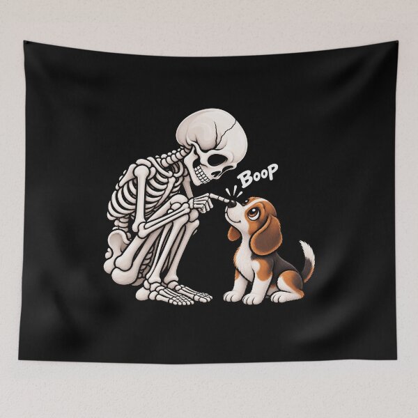 Item preview, Funny Skeleton Beagle Dog Boop Halloween Design Mom Dad designed and sold by rafaeltto.