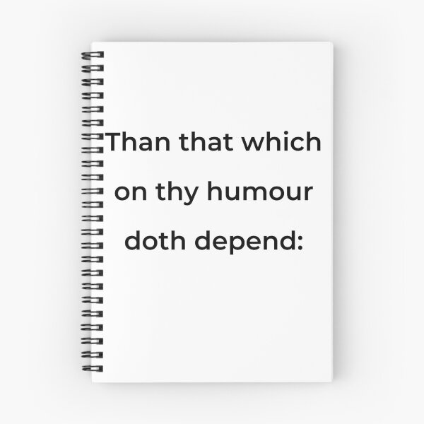 Item preview, “Than that which on thy humour doth depend:” - print black designed and sold by ariksworld.
