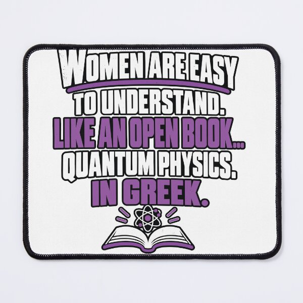 Item preview, Understanding Women: Quantum Physics in Greek designed and sold by PRINTIONAL.