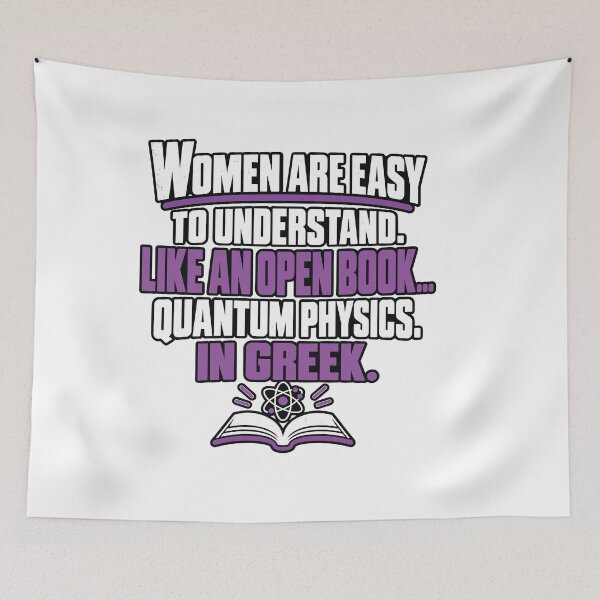 Item preview, Understanding Women: Quantum Physics in Greek designed and sold by PRINTIONAL.