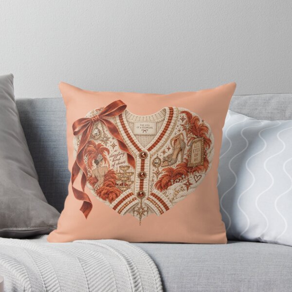 Item preview, Cardigan Sweater Heart Collection - Taylor Swift Life of a Showgirl Orange Bow designed and sold by taylorvinyls.