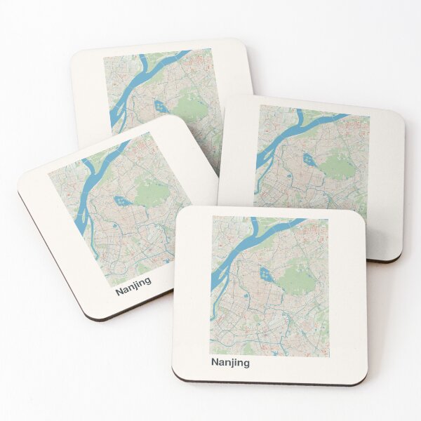 Item preview, Nanjing Minimalistic Map Art designed and sold by MapsNerd.
