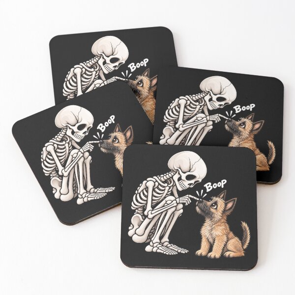 Item preview, Funny Skeleton Belgian Laekenois Dog Boop Halloween Design Mom Dad designed and sold by rafaeltto.