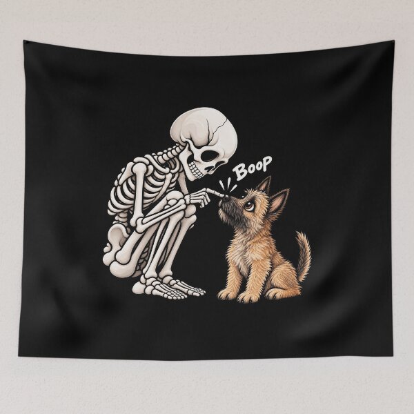Item preview, Funny Skeleton Belgian Laekenois Dog Boop Halloween Design Mom Dad designed and sold by rafaeltto.