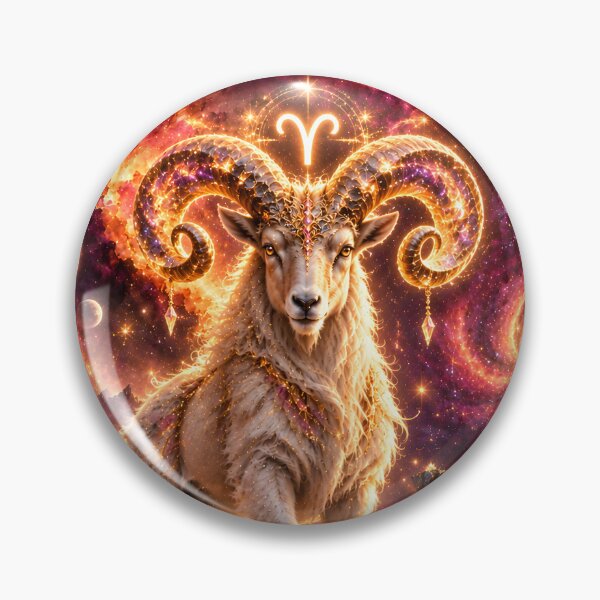 Artikelvorschau, Majestic Aries Zodiac Ram Fantasy Art entworfen und verkauft von knuppify.