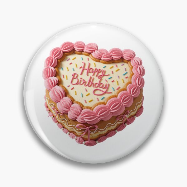 Item preview, Cute Coquette Heart Birthday Cake With Sprinkles designed and sold by deisgnsbyshane.