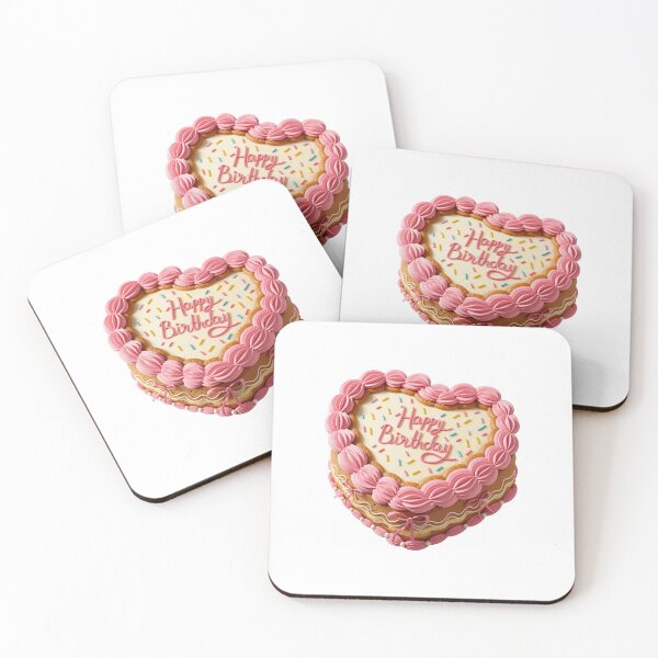 Item preview, Cute Coquette Heart Birthday Cake With Sprinkles designed and sold by deisgnsbyshane.
