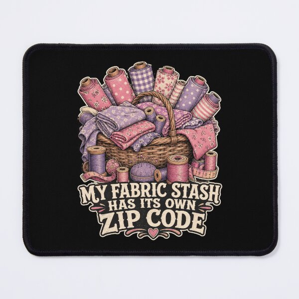 Item preview, My Fabric Stash Has Its Own Zip Code Shirt, Funny Sewing T-Shirt, Crafting Humor Tee, Funny Quilter Gift Shirt, Vintage Craft Room Graphic designed and sold by TshirtsLabs.