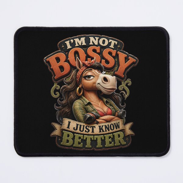 Item preview, I'm Not Bossy I Just Know Better Horse designed and sold by Wilcox PhotoArt.