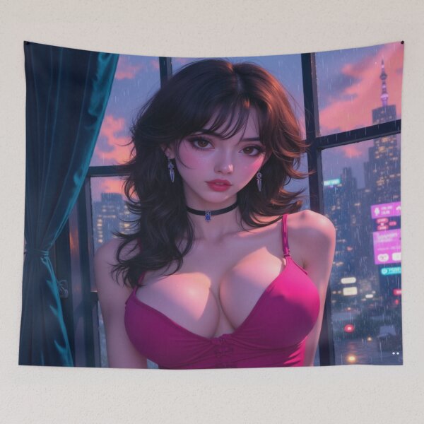 Item preview, Emily in the City | Busty Girl Portrait designed and sold by KasaHunterHarem.